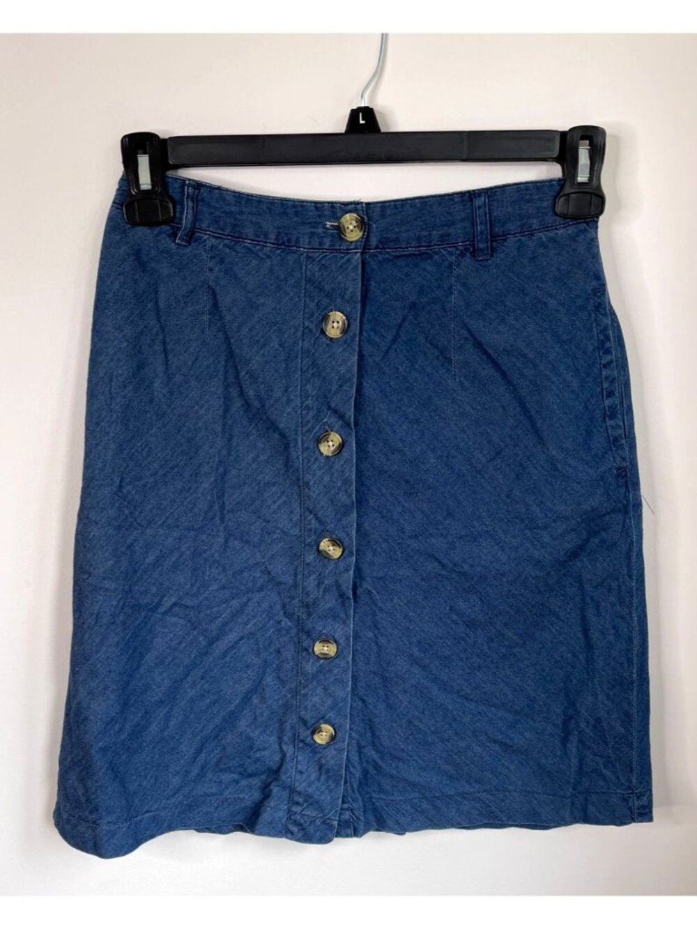 BDG Urban Outfitters Blue Button Front Denim Mini Skirt Womens Size 4 Vintage Y2